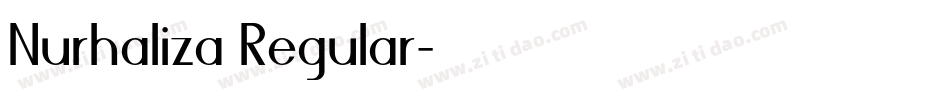 Nurhaliza Regular字体转换